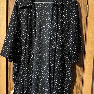 Black and White Polka Dot Shirt